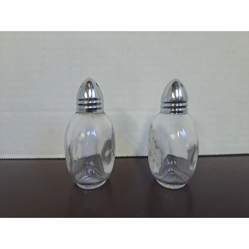 Avon 24% Lead Crystal Hummingbird Salt And Pepper Shakers